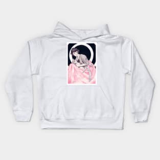 kitty girl Kids Hoodie